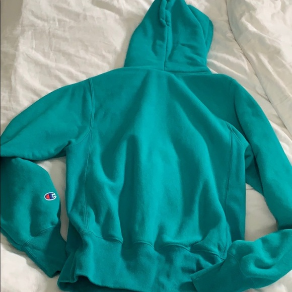 Aqua champion sweatshirt hoodie - Picture 3 of 6